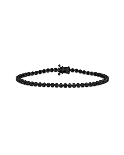Rina Limor 14k Plated 1.96 Ct. Tw. Diamond Tennis Bracelet In Black