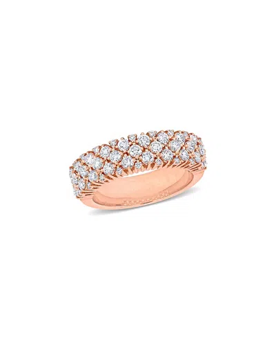 Rina Limor 14k Rose Gold 1.14 Ct. Tw. Diamond Semi-eternity Ring