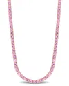 Rina Limor 14k Rose Gold 12.00 Ct. Tw. Pink Sapphire Necklace