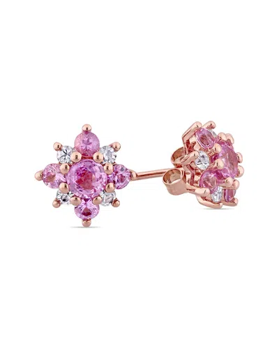 Rina Limor 14k Rose Gold 1.68 Ct. Tw. Sapphire Studs