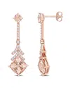 Rina Limor 14k Rose Gold 5.00 Ct. Tw. Gemstone Drop Earrings