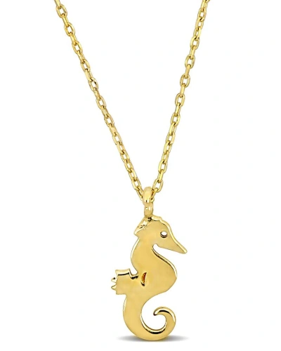 Rina Limor 14k Seahorse Necklace In Gold