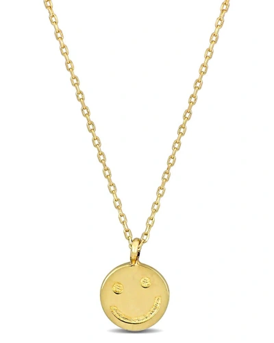 Rina Limor 14k Smiley Face Necklace In Gold
