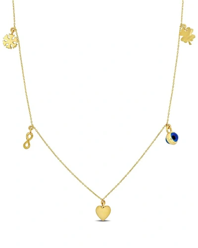 Rina Limor 14k Station Necklace In Gold