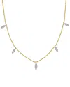 Rina Limor 14k Two-tone 0.09 Ct. Tw. Diamond Charm Necklace