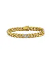 Rina Limor 14k Two-tone 0.34 Ct. Tw. Diamond Link Bracelet