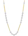 Rina Limor 14k Two-tone 0.57 Ct. Tw. Diamond Station Necklace