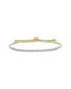 Rina Limor 14k Two-tone 0.59 Ct. Tw. Diamond Bolo Bracelet