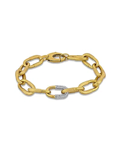 Rina Limor 14k Two-tone 0.73 Ct. Tw. Diamond Link Bracelet