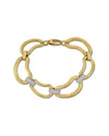 Rina Limor 14k Two-tone 0.93 Ct. Tw. Diamond Link Bracelet