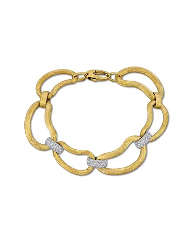 Rina Limor 14k Two-tone 0.93 Ct. Tw. Diamond Link Bracelet