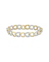 Rina Limor 14k Two-tone 2.40 Ct. Tw. Diamond Link Bracelet