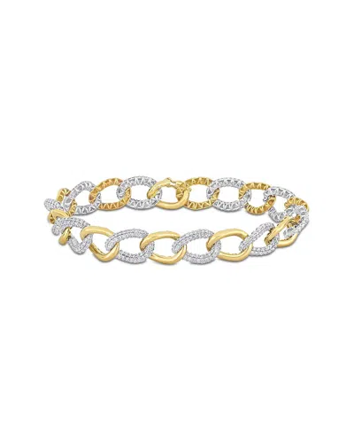 Rina Limor 14k Two-tone 2.40 Ct. Tw. Diamond Link Bracelet