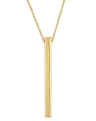 Rina Limor 14k Vertical Bar Necklace In Gold