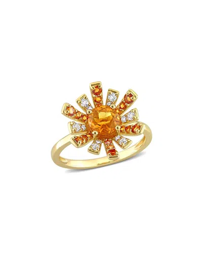 Rina Limor 18k Over Silver 1.35 Ct. Tw. Gemstone Cocktail Ring