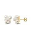 Rina Limor 2.5-5.5mm White Freshwater Cultured Pearl Stud Ear