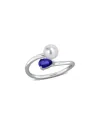 Rina Limor 6-6.5mm Cultured Freshwater Pearl And 5/8ct Tgw Cr In Metallic