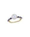 Rina Limor 8-8.5mm Cultured Freshwater Pearl And 3/4ct Tgw Cr In Gold