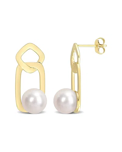 Rina Limor 8.5-9mm Freshwater Cultured Pearl Interlocked Drop In Gold