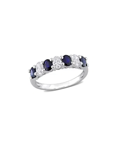Rina Limor Eternity Bands 14k 1.34 Ct. Tw. Diamond & Sapphire Semi-eternity Ring