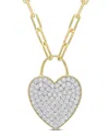 Rina Limor Gold Over Silver 4.50 Ct. Tw. Sapphire Pendant Necklace