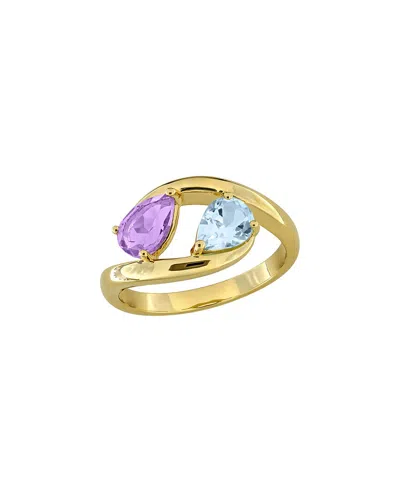Rina Limor Gold-plated Silver 1.40 Ct. Tw. Gemstone Ring In Multi