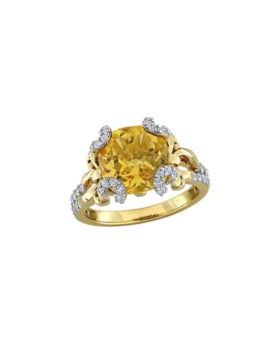 Rina Limor Gold-plated Silver 4.62 Ct. Tw. Gemstone Ring
