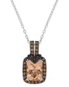 Rina Limor Halo 3.29 Ct. Tw. Diamond & Morganite Halo Pendant
