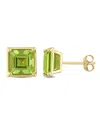Rina Limor Mini Bezel 14k 3.52 Ct. Tw. Peridot Studs