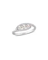 Rina Limor Petite & Delicate Pearls 14k 0.20 Ct. Tw. Diamond 3-4mm Pearl Ring