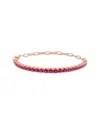 Rina Limor Plated 4.42 Ct. Tw. Cz Tennis Bracelet