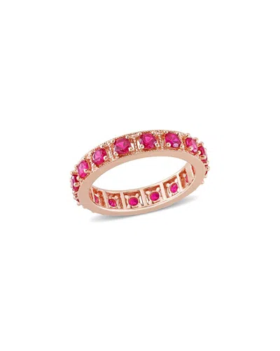 RINA LIMOR RINA LIMOR ROSE GOLD OVER SILVER 1.60 CT. TW. RUBY ETERNITY RING