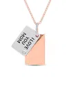 Rina Limor Rose Gold Plated Diamond Necklace