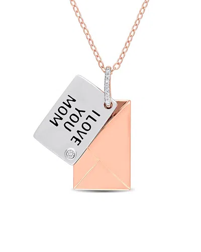 Rina Limor Rose Gold Plated Diamond Necklace