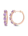 Rina Limor Rose Gold Vermeil 2.54 Ct. Tw. Gemstone Clip-on Earrings