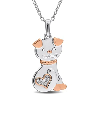 Rina Limor Silver 0.01 Ct. Tw. Diamond Pendant