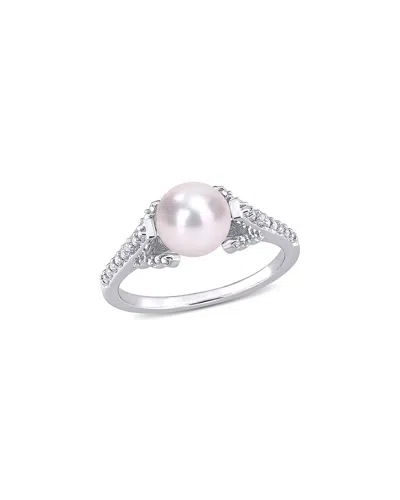 Rina Limor Silver 7-7.5mm Pearl Ring