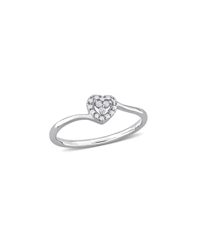 Rina Limor Silver 0.03 Ct. Tw. Diamond Ring