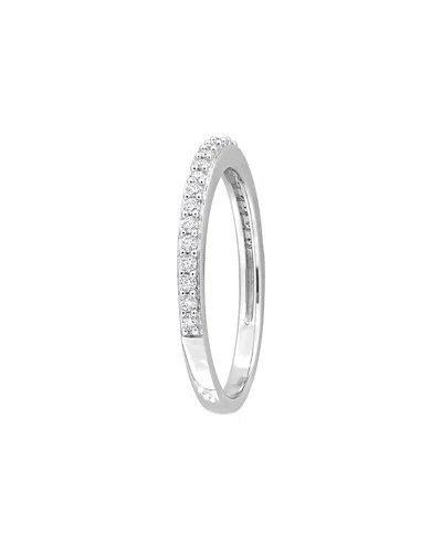 Rina Limor Silver 0.23 Ct. Tw. Created White Moissanite Eternity Ring