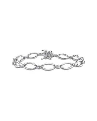 Rina Limor Silver 0.24 Ct. Tw. Diamond Bracelet In Metallic