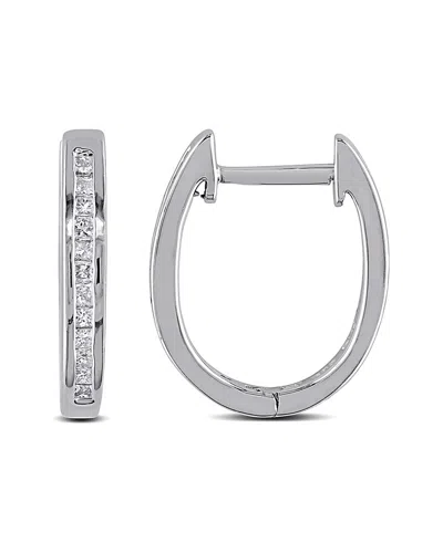 Rina Limor Silver 0.24 Ct. Tw. Diamond Earrings In Metallic