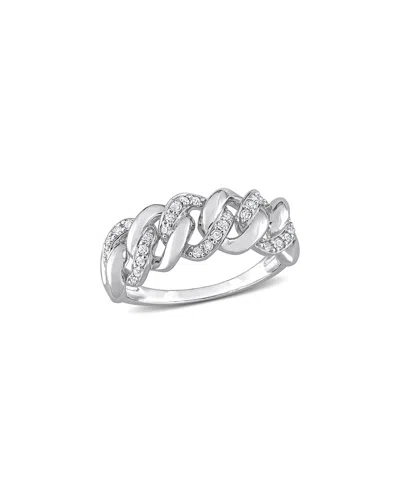Rina Limor Silver 0.24 Ct. Tw. Diamond Ring In Metallic