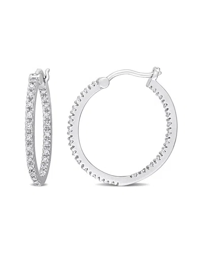 RINA LIMOR RINA LIMOR SILVER 0.25 CT. TW. DIAMOND EARRINGS