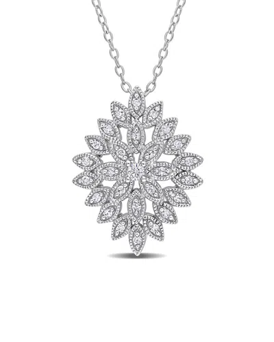 Rina Limor Silver 0.25 Ct. Tw. Pendant Necklace