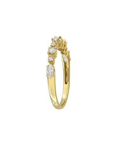 Rina Limor Silver 0.44 Ct. Tw. Created White Moissanite Anniversary Band Ring In Transparent
