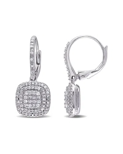 Rina Limor Silver 0.48 Ct. Tw. Diamond Earrings In Metallic