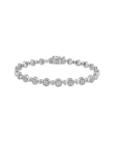 Rina Limor Silver 0.50 Ct. Tw. Diamond Bracelet In Metallic