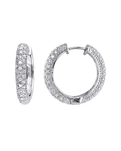 Rina Limor Silver 0.50 Ct. Tw. Diamond Earrings In Metallic
