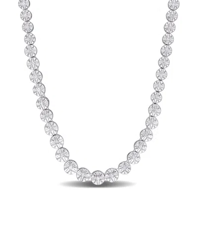 Rina Limor Silver 0.50 Ct. Tw. Diamond Necklace In Metallic