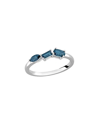 Rina Limor Silver 0.70 Ct. Tw. Blue Topaz - London Ring In Pink